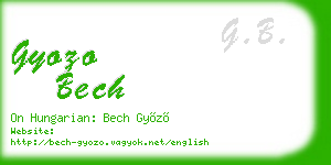 gyozo bech business card